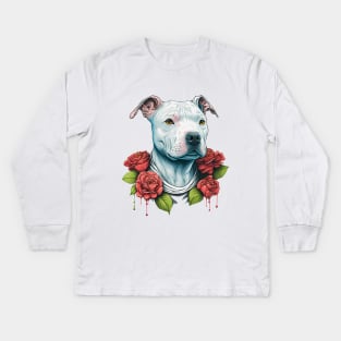 pitbull dog lover Kids Long Sleeve T-Shirt